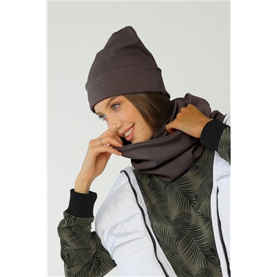 Шапка 25-608L11 т.серый