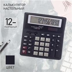 Калькулятор настольный, 12-разрядный, SDC-821