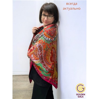 Платок шелковый большой "Парижанка" Арт 2428/53