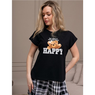 Женский костюм Мишель-5 КЖ-130 / чёрный