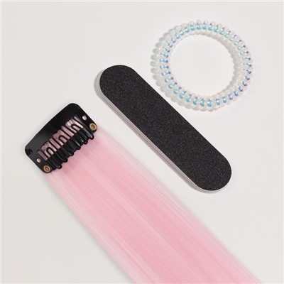 Набор «Бабочки», 3 предмета: локон на заколке, пилка, резинка