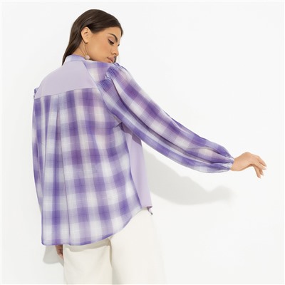 Рубашка с акцентными рукавами, Пропуск в мир роскоши (new)