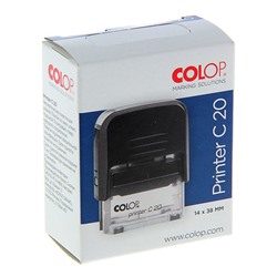 Оснастка для штампа автоматическая COLOP Printer Сompact 20, 38×14 мм, корпус красный