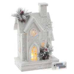 GAEM Изделие декоративное "Домик" c подсветкой (2хАА, н/п), L19,5 W12 H31 см