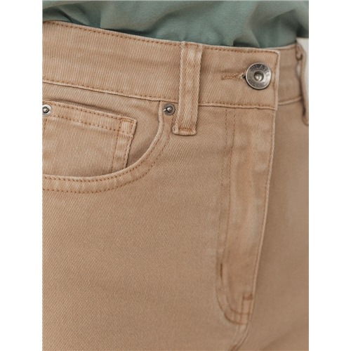 Джинсы Vilatte mom-fit из эластичного денима, бежевый, р.52-54