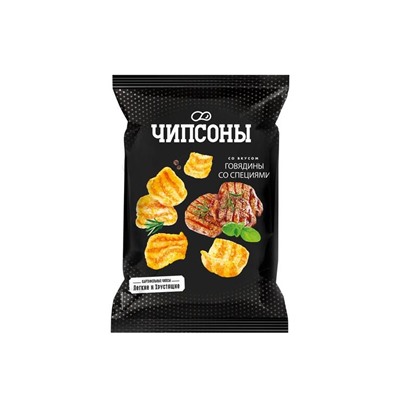 «Чипсоны», чипсы со вкусом говядины со специями, 40 г