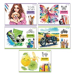 Альбом для рисования 24л. "Нарисуй мечту" выбор.лак, 100 г/м2 A4 на скобе