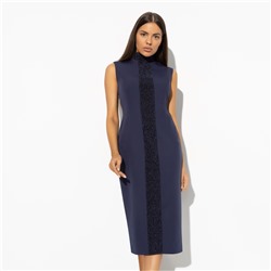 Платье-футляр&#8209футляр, Поцелуй удачи (night, с манжетами)