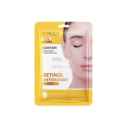 Тканевая антиоксидантная маска для лица с ретинолом BIOAQUA Retinol Antioxidant Facial mask, 25 гр