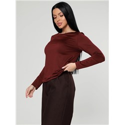 Женский лонгслив Энкар / бордовый