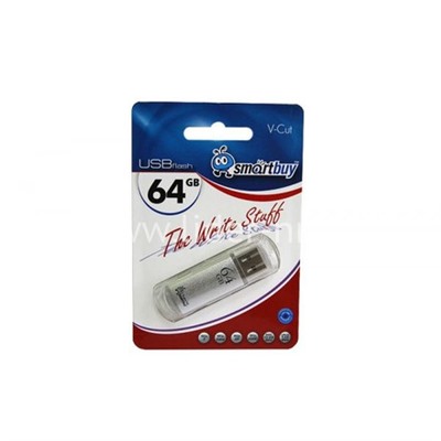 USB Flash  64GB SmartBuy V-Cut серебро 3.0