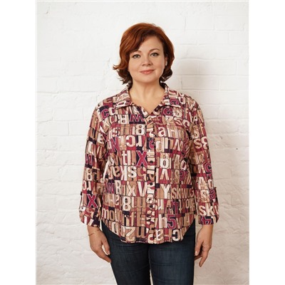 Рубашка Церри бордовый ИвК