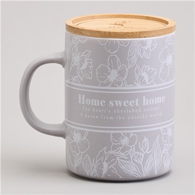 КРУЖКА LEFARD 400МЛ С БАМБУКОВОЙ КРЫШКОЙ "LOVING FAMILY" 8*10.9CM