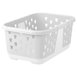 BLASKA, Wäschekorb, weiß,, 36 l