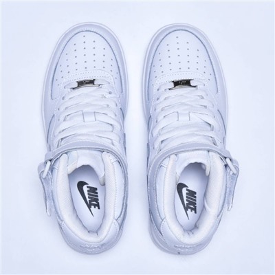 Кроссовки Nike Air Force 1 Mid 07 White Leather арт 5001-1