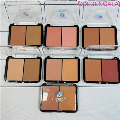 Румяна Farres SF-2012 компактные 2 цветные тон 3
