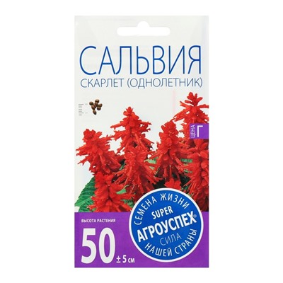 Семена цветов Сальвия Скарлет, О, 0,1г