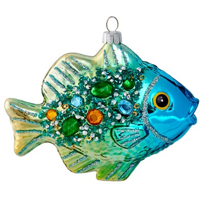 Рыбка изумрудная (стекло) 11,5х4,5х8 см