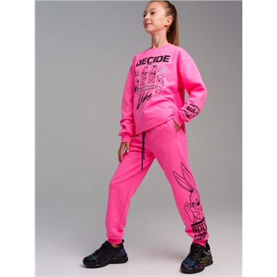 Комплект для девочки: толстовка, брюки