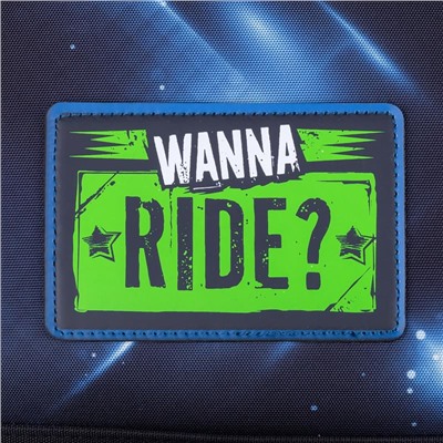 Ранец Berlingo Comfy "Wanna ride?" 35,5*32*17см, 1 отделение, 3 кармана, анатомическая спинка