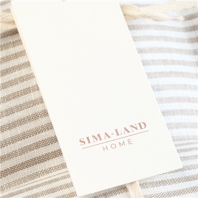 Сидушка SL HOME Direction, 42×42 см, лён 100%, 180 г/м²