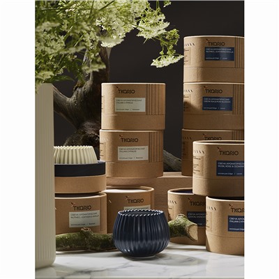 Свеча ароматическая Musk, Rose & Cedarwood из коллекции Edge, синий, 30 ч