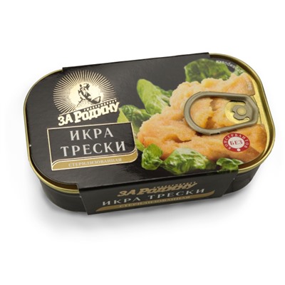 Икра трески За Родину 135 гр 1/20 ключ