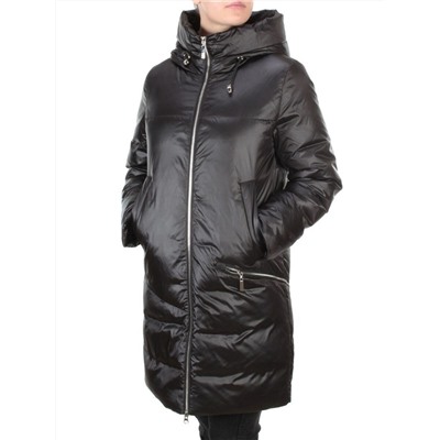 GWD21530P BLACK Пальто зимнее женское PURELIFE (200 гр .холлофайбер)