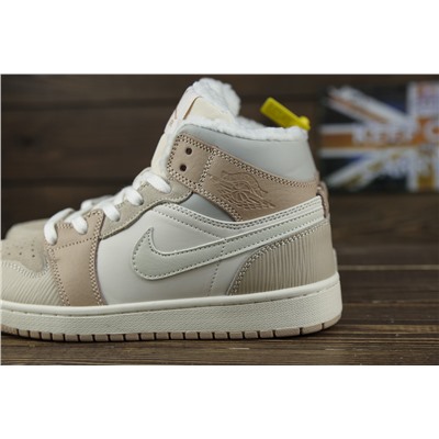 Зимние Air Jordan 1 High OG из натуральной кожи и замши