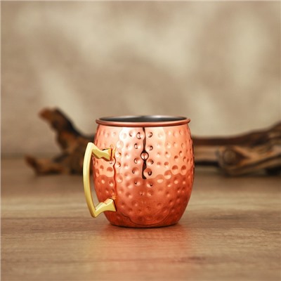 Кружка «Московский мул», 500 мл, толщина 0.8 мм, нержавеющая сталь, медная