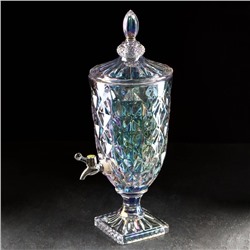 Диспенсер для напитков «Сияние», 3 л, 17×48 см, стекло, перламутровый