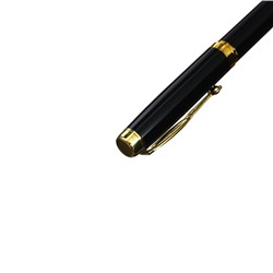 Ручка шариковая, подарочная, в кожзам футляре, поворотная, «Файт», чёрный с золотом