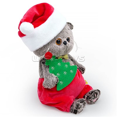 Кот Басик BABY в новогоднем костюмчике