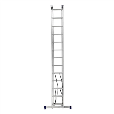 Лестница, 3 х 13 ступеней, алюминиевая, трехсекционная, Сибртех