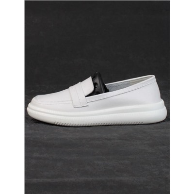 03-ZL-8501 WHITE Полуботинки женские (натуральная кожа)