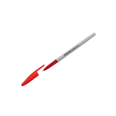 Ручка шариковая ErichKrause Slender Stick Grey, Super Glide, 0.7 мм, красная