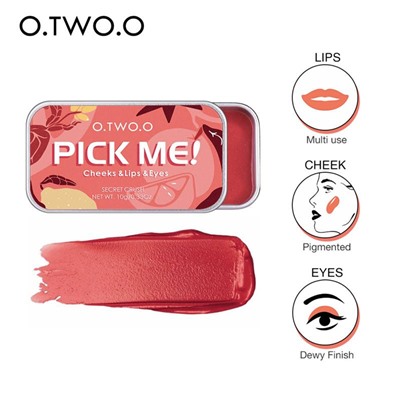 Многофункциональная палитра для макияжа O.TWO 3в1 Pick Me! 10g №02 Wink