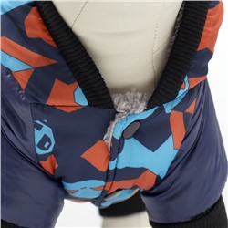 Комбинезон для собак «Камуфляж», на меховом подкладе, размер M (ДС 26, ОШ 32, ОГ 44 см)