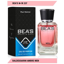 Beas M237 Baldessarini Ambre Men edp 50 ml, Парфюм мужской Beas M237 создан по мотивам аромата Baldessarini Ambre