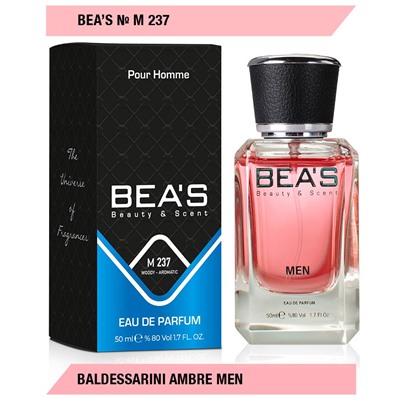 Beas M237 Baldessarini Ambre Men edp 50 ml, Парфюм мужской Beas M237 создан по мотивам аромата Baldessarini Ambre
