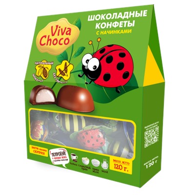 Набор конфет VivaChoco Ассорти 120г/Ванюшкины сладости