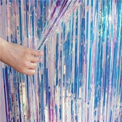 Новогоднией дождик  Длинна: 150см Ширина : 9см Цвет мульти