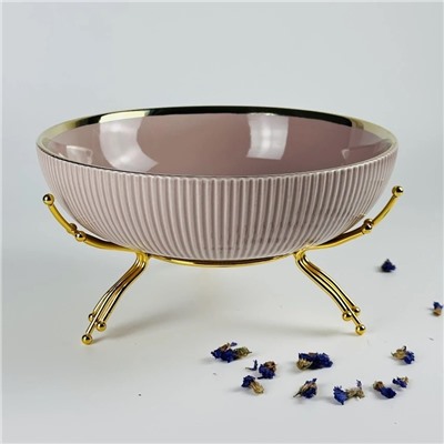 163-075 Фруктовница 25см на подставке MULTICOLOR в под.уп.(х8)Фарфор