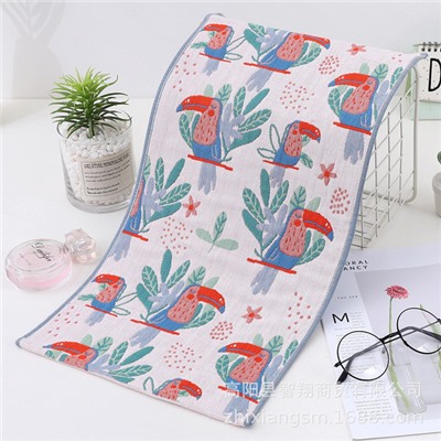 Gauze cartoon children's sweat towel, wholesale