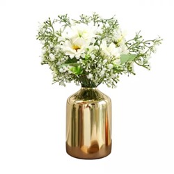 Металлическая ваза для цветов, Metal Flower Vase (Modern, Golden), произв. Behoma
