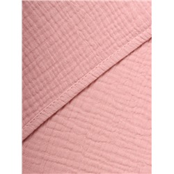 Полотенце - уголок муслиновое Крошка Я, 75×75 см, 100% хлопок, 120 г/м², пудровое