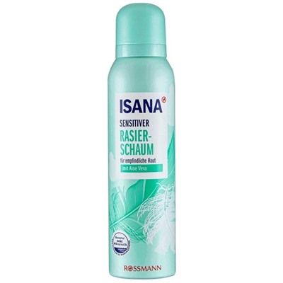 ISANA Sensitiver Rasierschaum Пена для бритья женская для чувствительной кожи, 150 мл