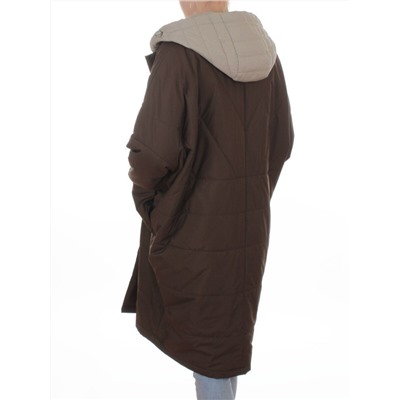 8030 BROWN Куртка демисезонная женская (100 гр. холлофайбер)