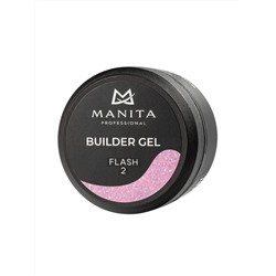 Manita Professional Гель моделирующий для ногтей с хлопьями юки / Builder Gel Flash №02, 15 мл