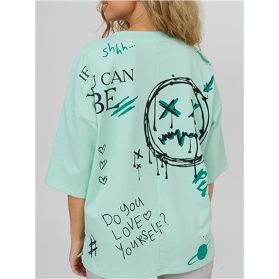 877 Футболка ментол Свт